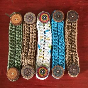 Handmade Ear Savers/Mask Bands Set of 5!